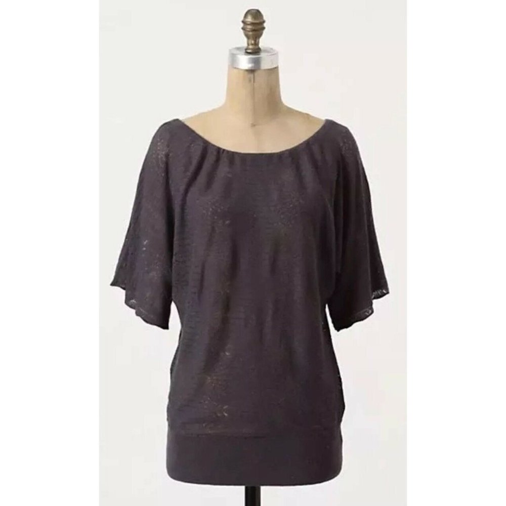 ANTHROPOLOGIE Ethereal Pointelle Sweater